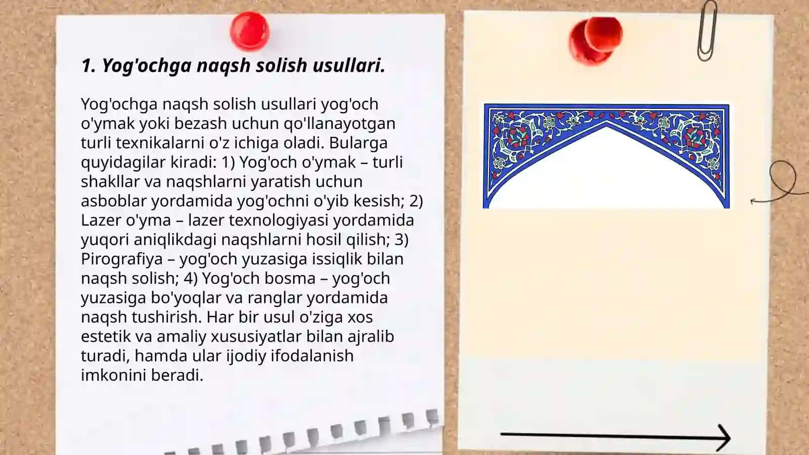 Yog'och va fanerlarga naqsh berish texnologiyasi 3