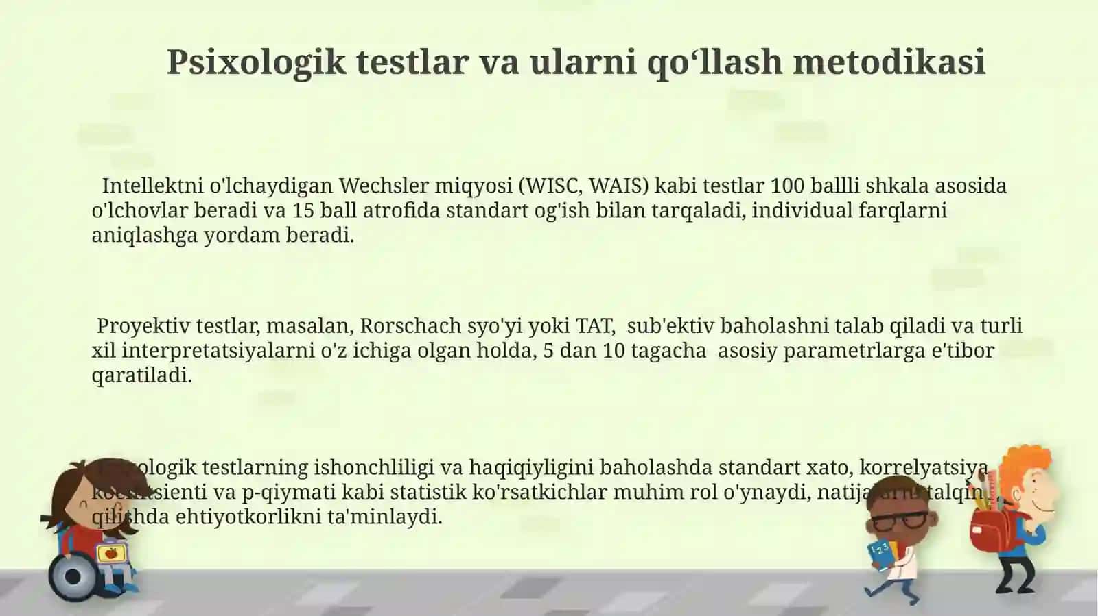 Psixodiagnostik Baholash Usullari va Texnologiyalari 3