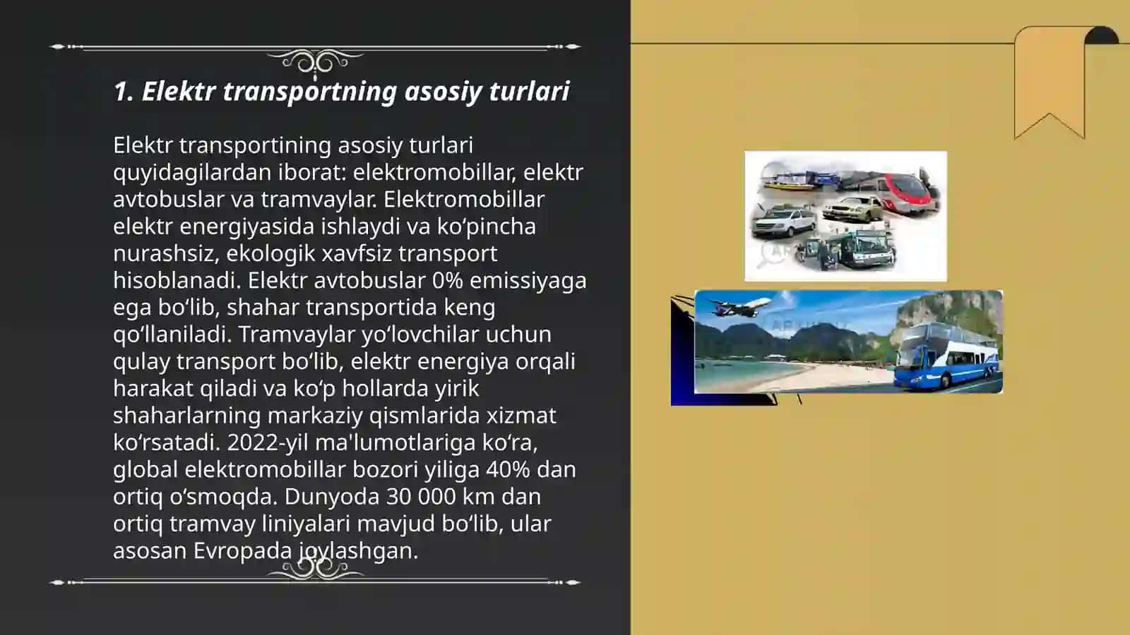 Elektr transporti va yashil transport tizimlari 3