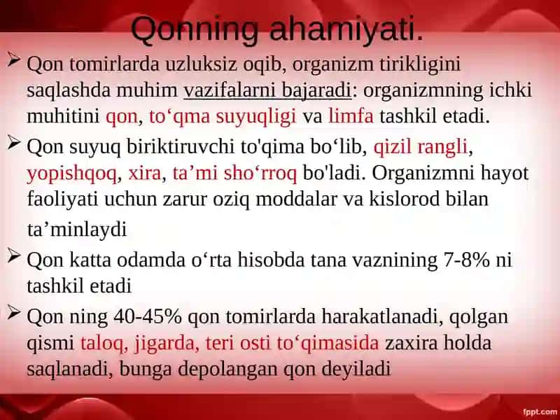 Qon va qon aylanish sistemasining yosh xususiyatlari 3