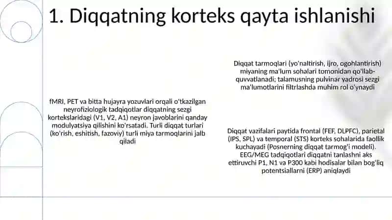 Sezgiviy va Diqqatning Nerv-fiziologik Asoslari 3