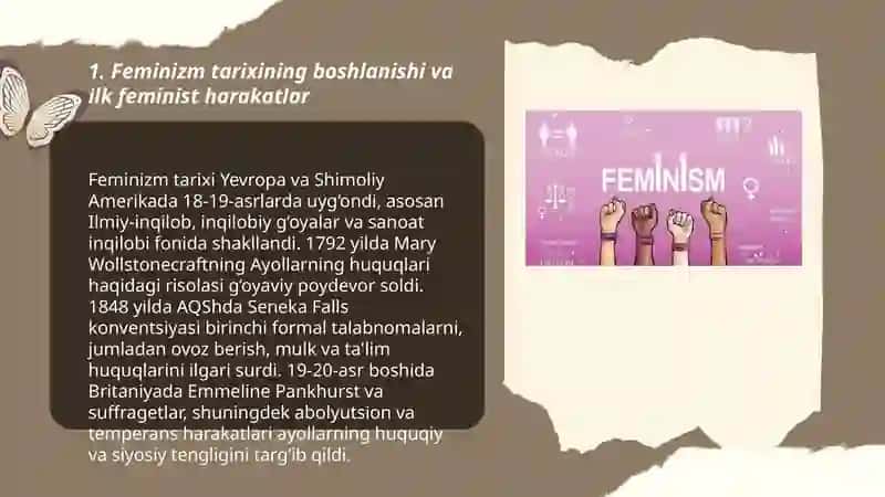 Feminizm va gender nazariyalarining genezisi va rivojlanishi 3