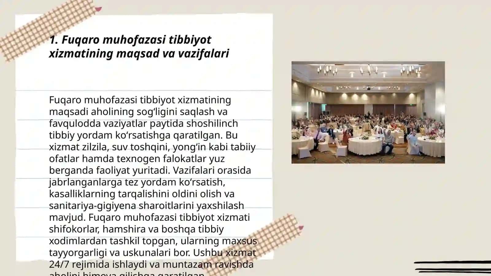 Fuqaro muhofazasi tibbiyot xizmati tuzilmalari,vazifasi, tashkiliy tamoyillar 3