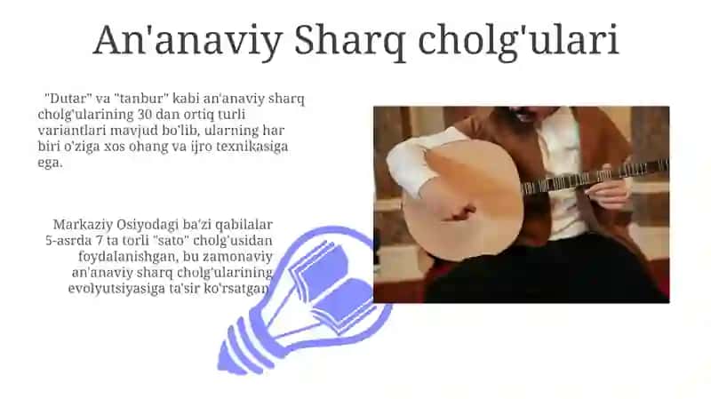 Sharq mamlakatlari musiqasi va madaniyatini yoritib berish 3