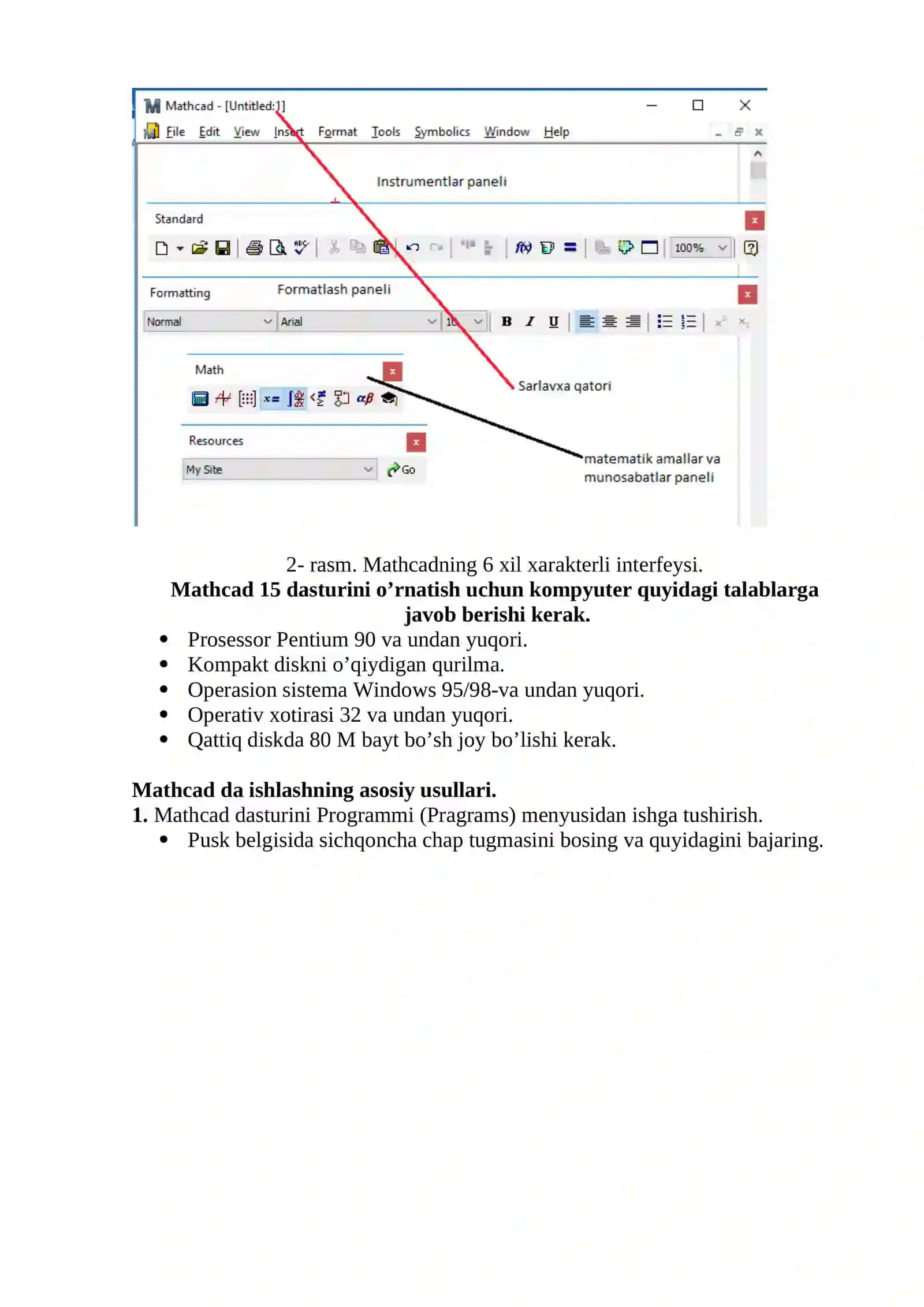 MATHCAD BILAN TANISHUV 3