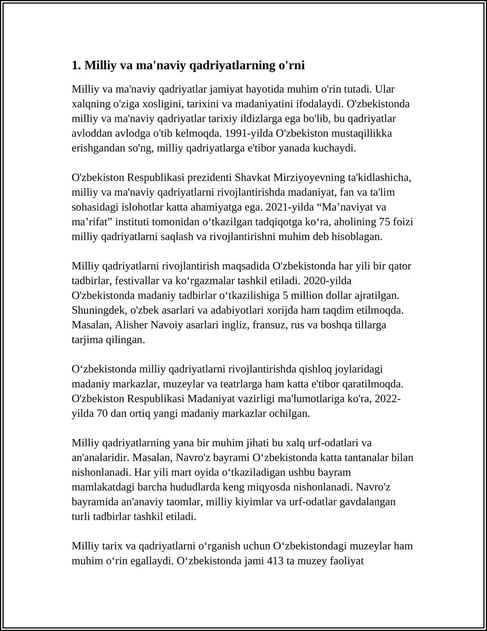 QAYSI XISLARNI YUKSAK XISLAR DEB ATASH MUMKUN 3