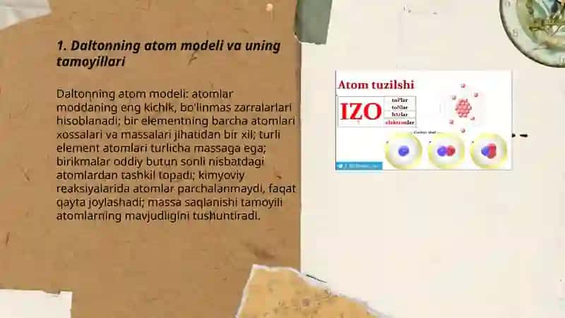 Daltonning atom modeli 3