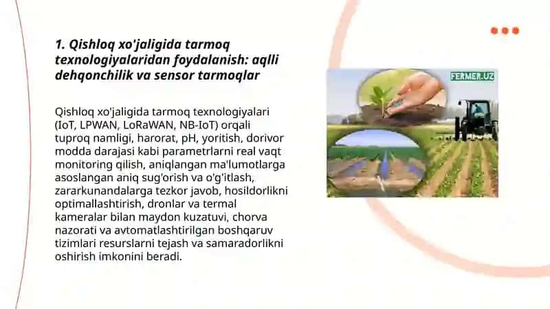 Xalq xo'jaligining turli sohalari va tarmoqlarida tarmoq texnologiyalaridan foydalanish yo'llari 3