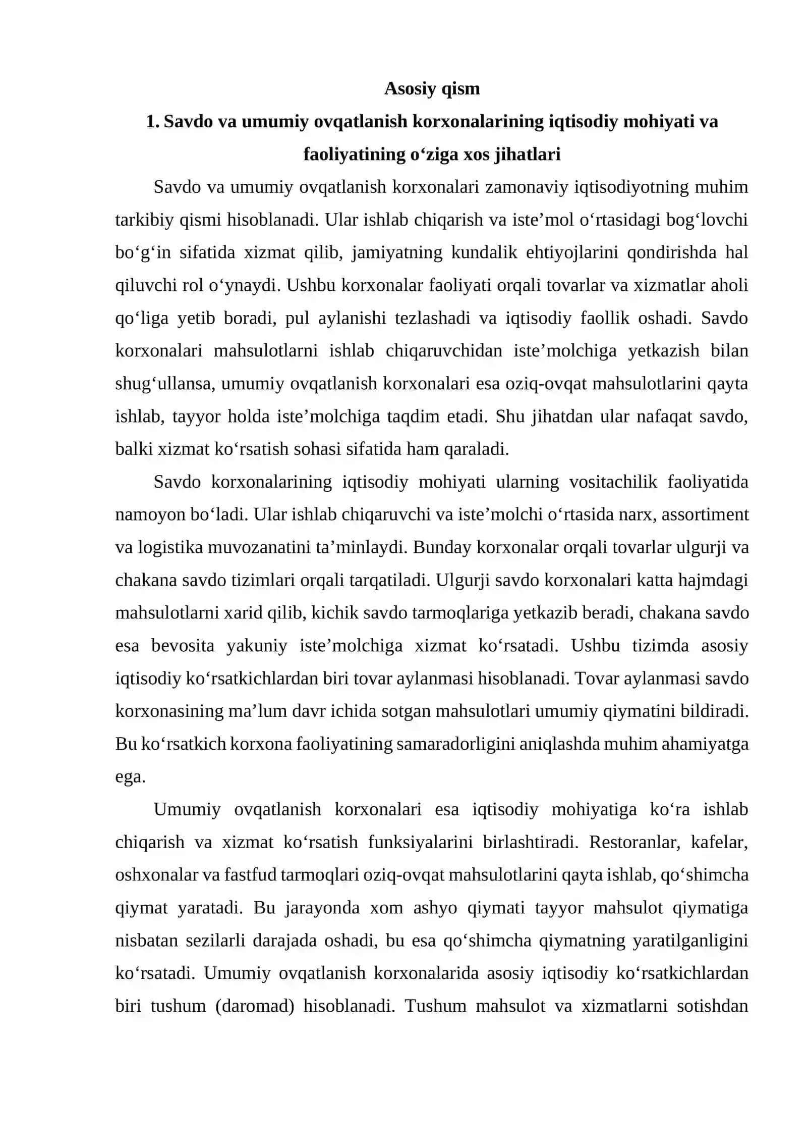 Savdo va umumiy ovqatlanish korxonalarini soliqqa tortishning o‘ziga xos xususiyatlari 3