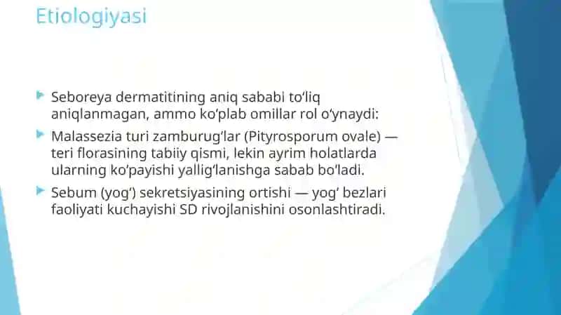 Seboreya dermatit va pushti rang husunbuzar 3