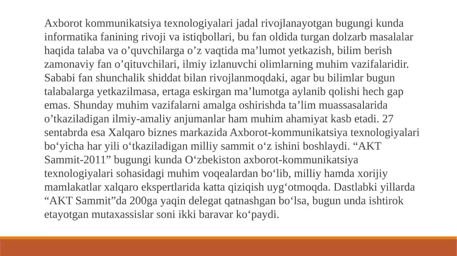 O’ZBEKISTONDA AXBOROT-KOMMUNIKATSIYA TEXNALOGIYALARINING RIVOJLANISHI 3