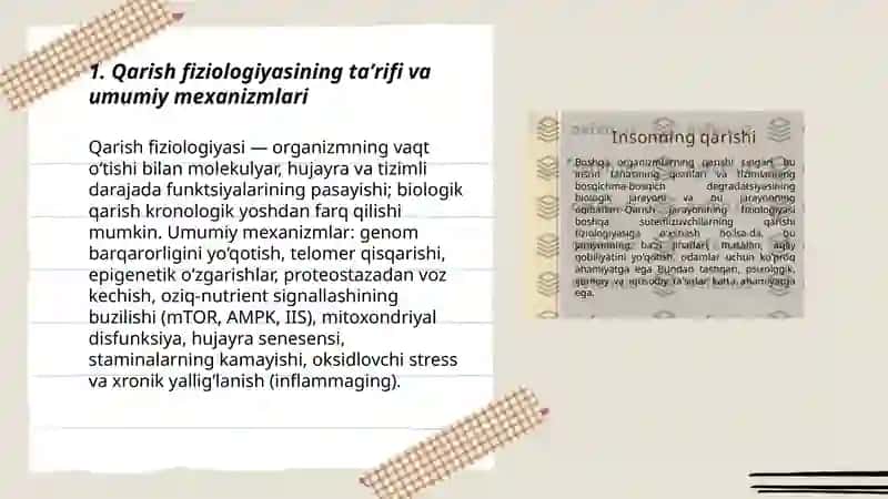 Qarish fiziologiyasi 3