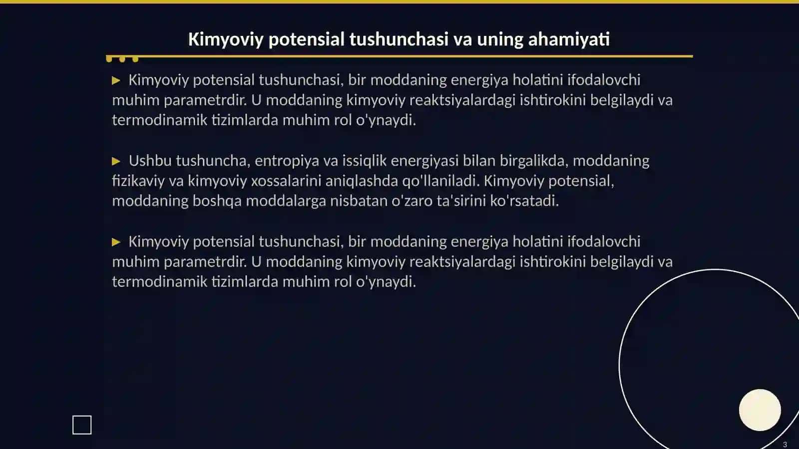Kimyoviy potensial tushunchasi va uning ahamiyati 3
