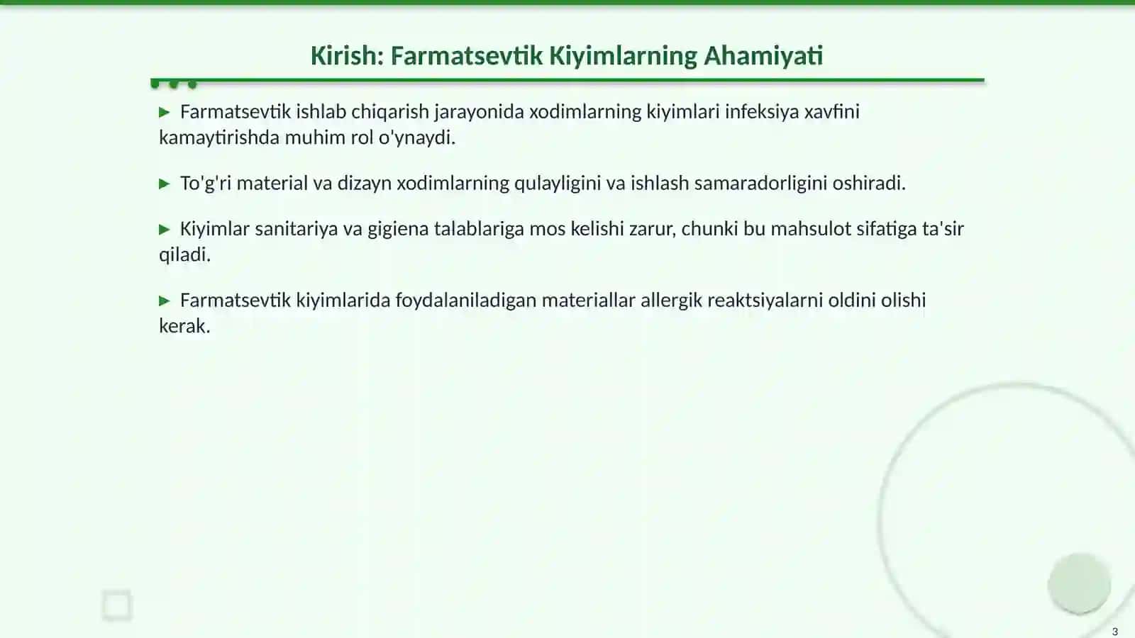 Farmatsevtik Ishlab Chiqarishda Personallar Uchun Kiyimlar 3