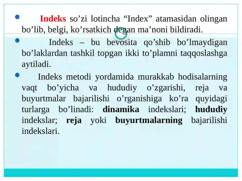 IQTISODIY INDEKSLAR 3