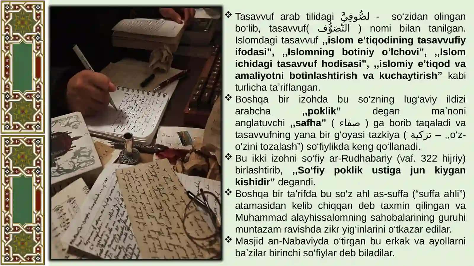 Tasavvufning Paydo Bo'lish Tarixi va Manbalari 3