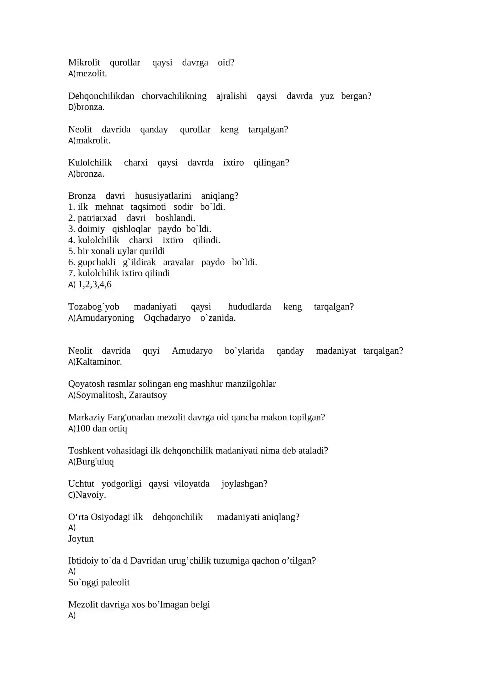 Arxeologiya fanida davrlashtirish 3