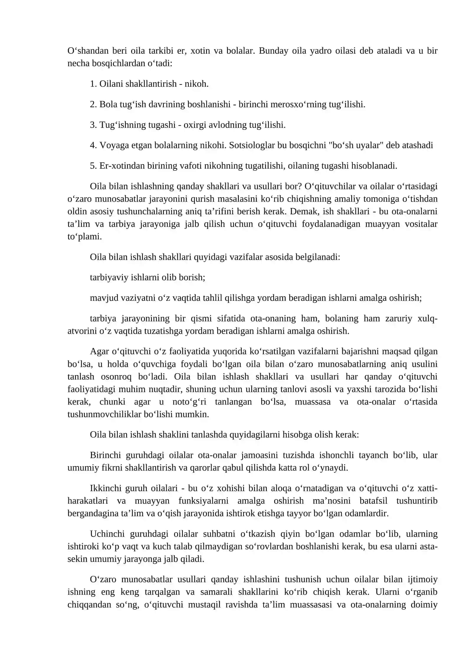 Oilalar bilan ijtimoiy ish olib borish 3