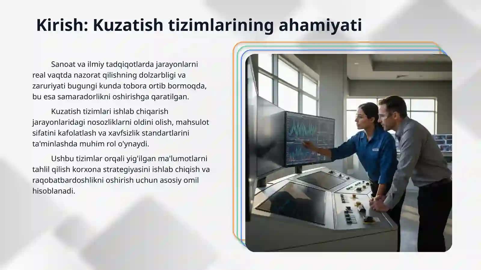 Jarayonlar va hodisalarni kuzatish tizimlari ishlash 3