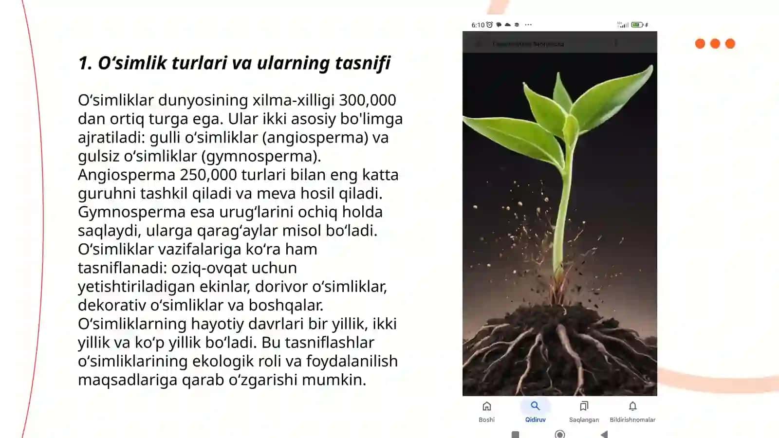 Oʻsimlik turkumlari va ularning tabiiy joylashuvlari xaritada belgilash 3
