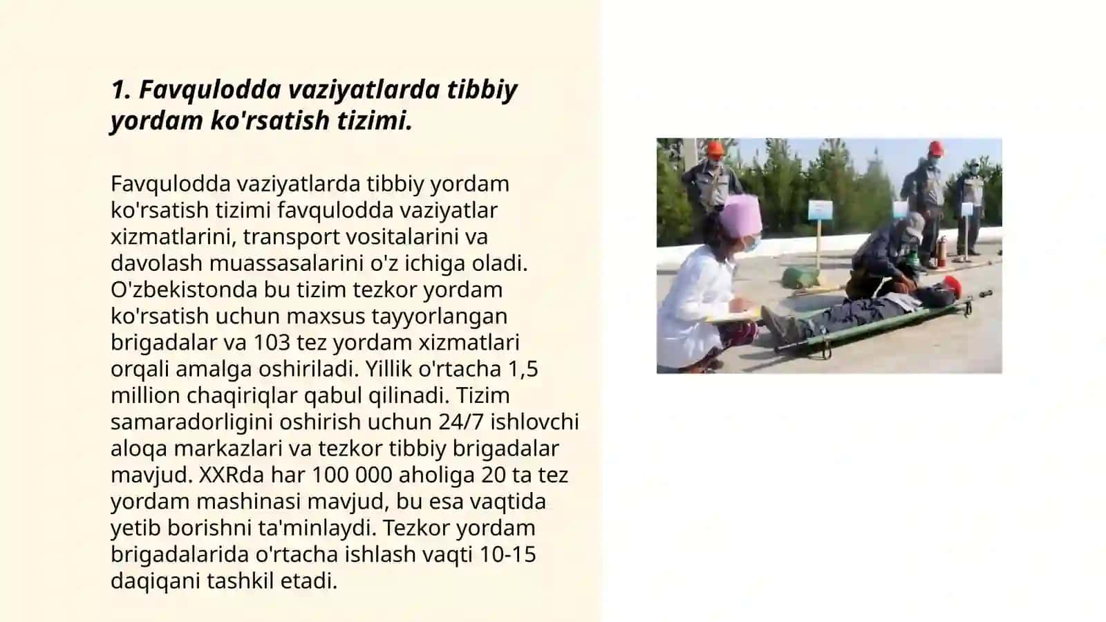 Favqulodda vaziyatlarda tibbiy yordam ko'rsatish tizimi 3