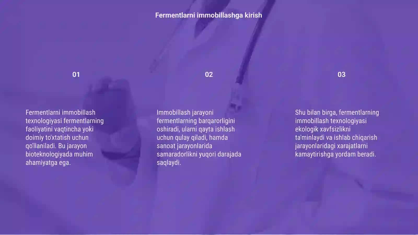 Fermentlarni immobillash 3