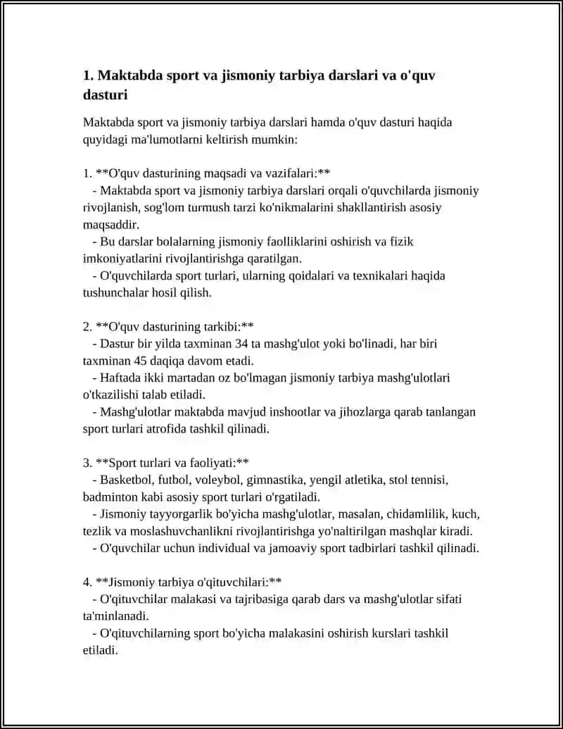SPORT VA HARAKATLI O'YINLAR 3