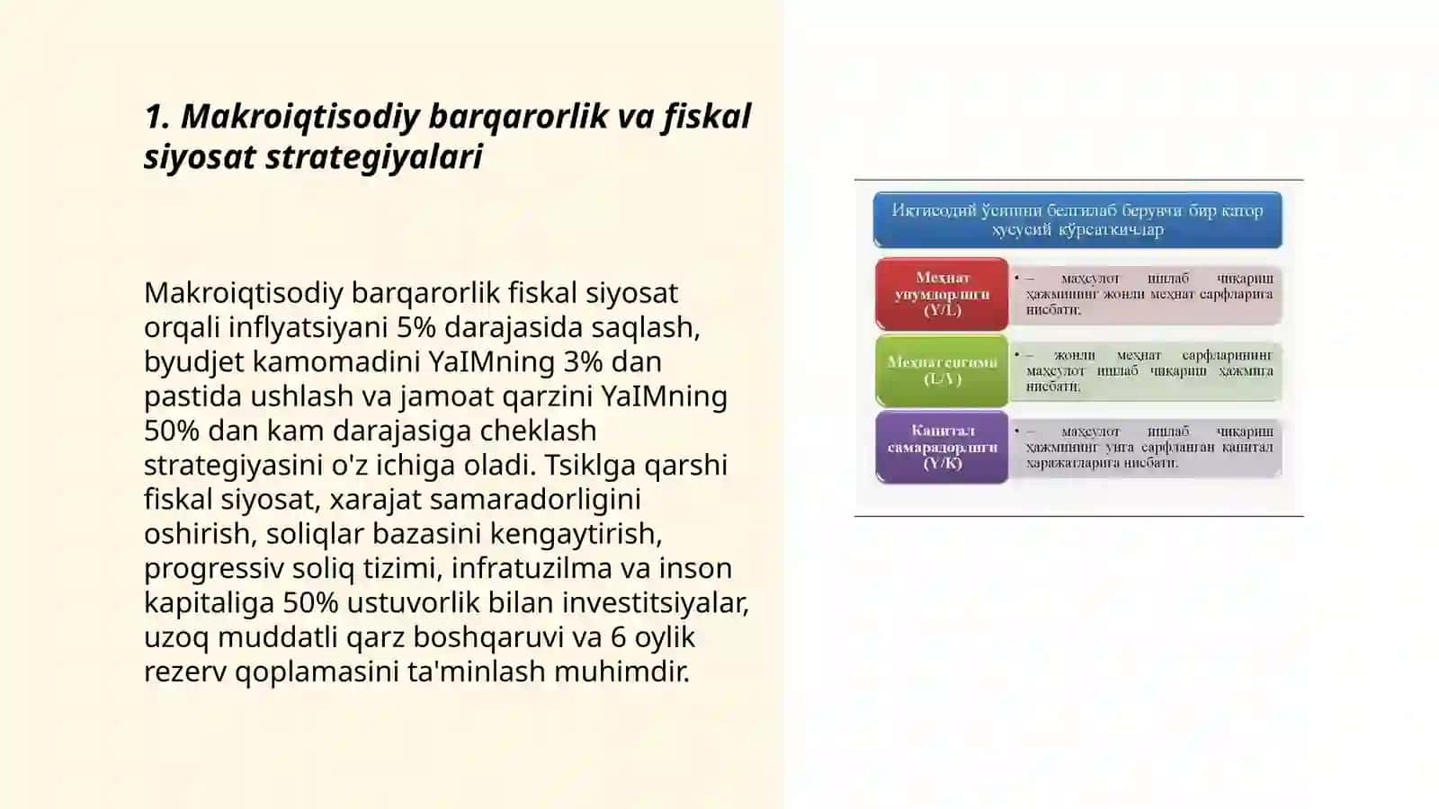 Iqtisodiy oʻsish va rivojlanish strategiyalari 3