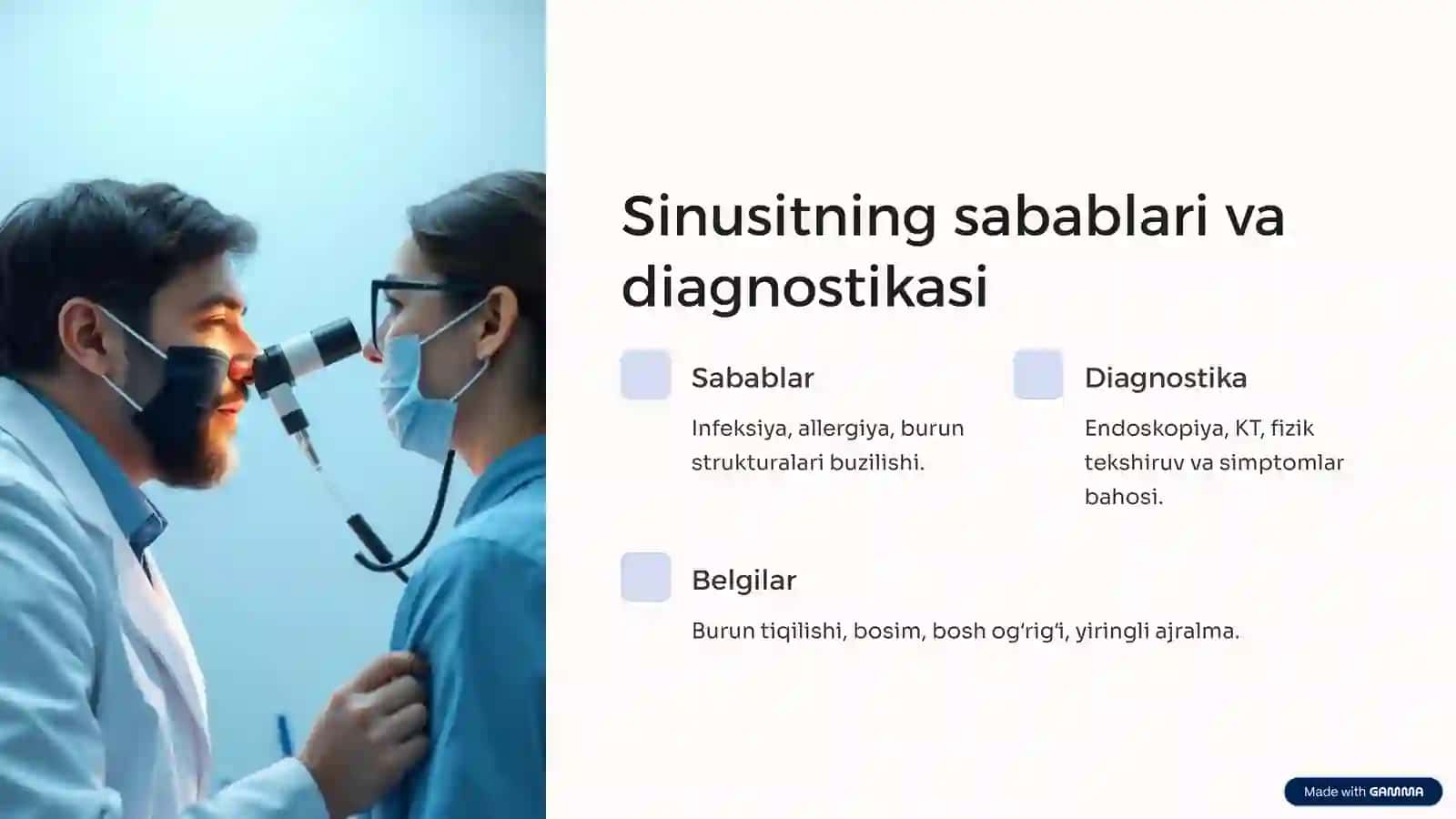Burun yondosh boʻshliqlari xirurgiyasi: Kirish 3