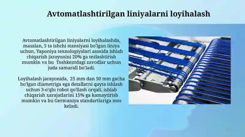 Avtomatlashtirilgan liniyalarni loyihalash 3