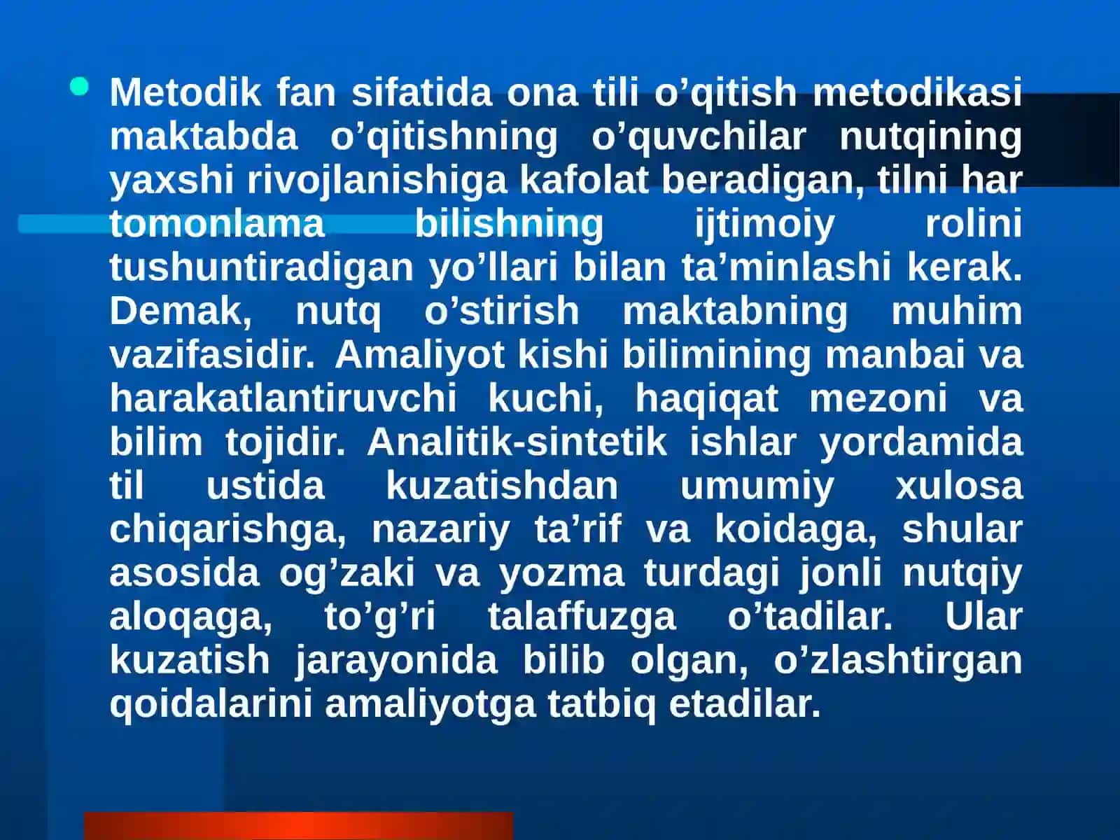 Ona tili o‘qitish tamoyillari, ona tili o‘qitish metodikasining boshqa fanlar bilan aloqadorligi 3