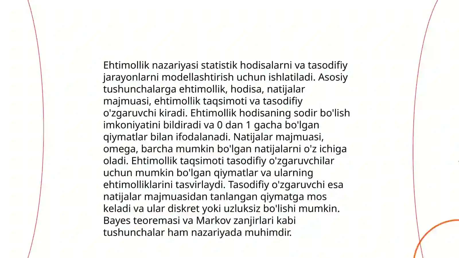 Hech bōlmaganda bitta hodisaning rōy berish ehtimolligi 3