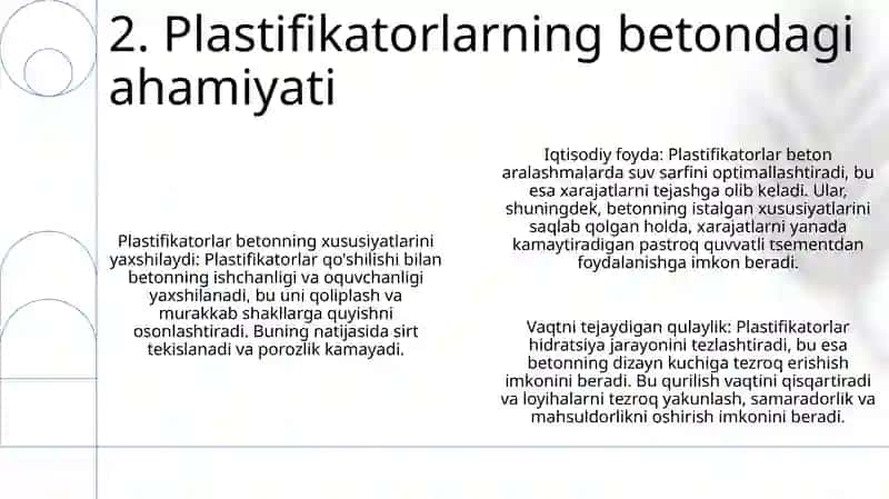 Beton Qorishmasi Tarkibiga Platifikatorlar QoʻShish Va Uni Tayyorlash Texnologiyasi 3