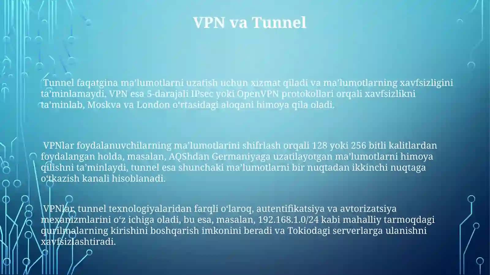 Internet tarmoq pog’onalarini bog’lanishi 3