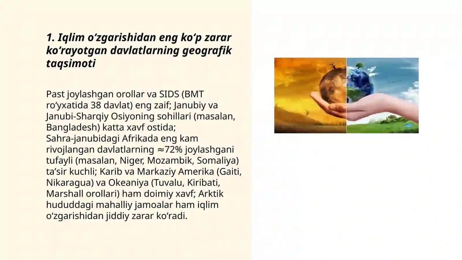 ląlim oʻzgarishi kimga "qimmatga tushyapti"? 3