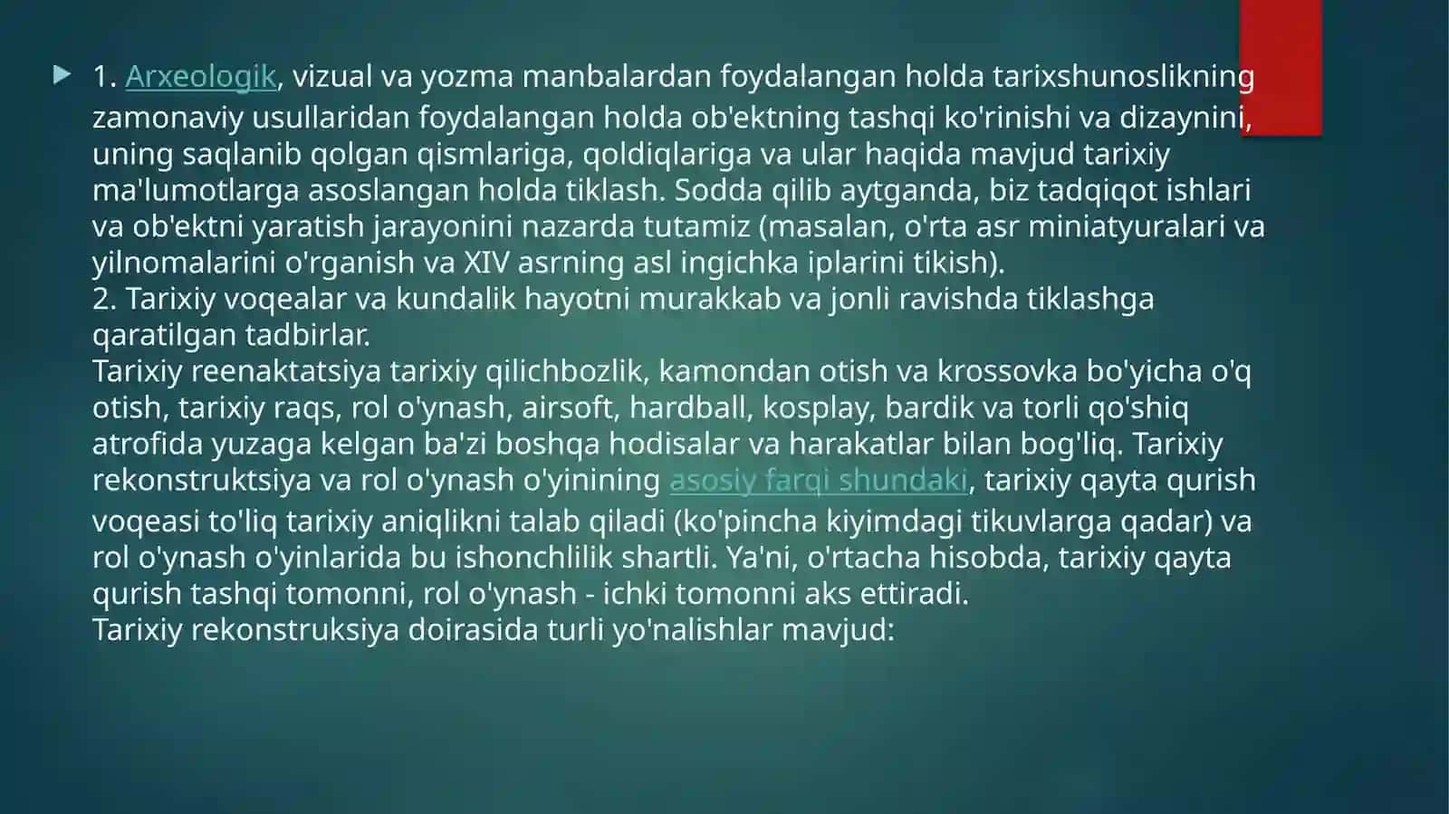 MAVZU. MUZEYDA ANIMATORLIK XIZMATINI TASHKIL ETISH 3