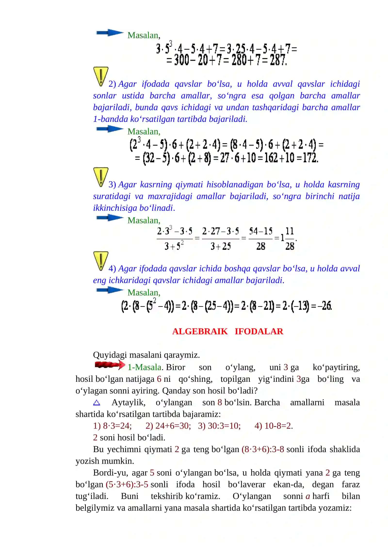 ALGEBRAIK IFODALAR 3