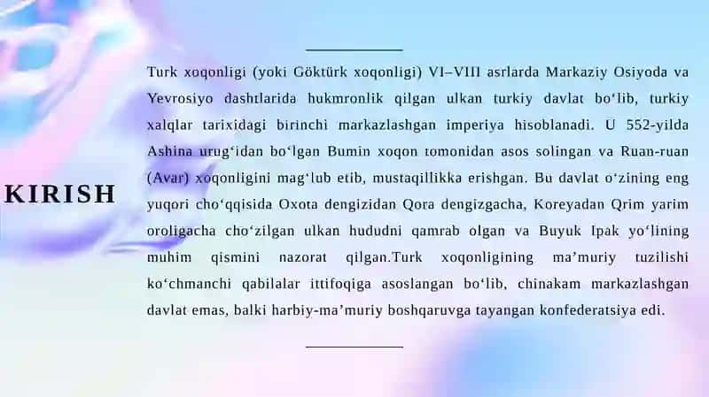 Turk xoqonligi va uning ma’muriy tuzilishi 3