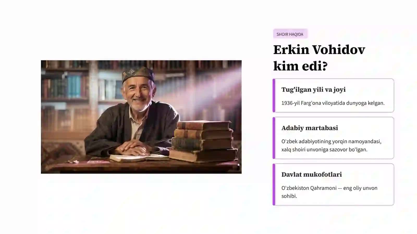 Erkin Vohidov va UningTandirHaqidagi Asarlari 3