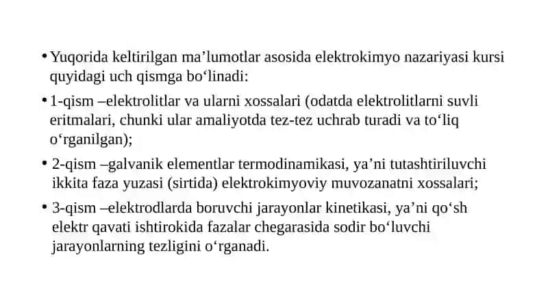 Elektrokimyoviy jarayonlar 3