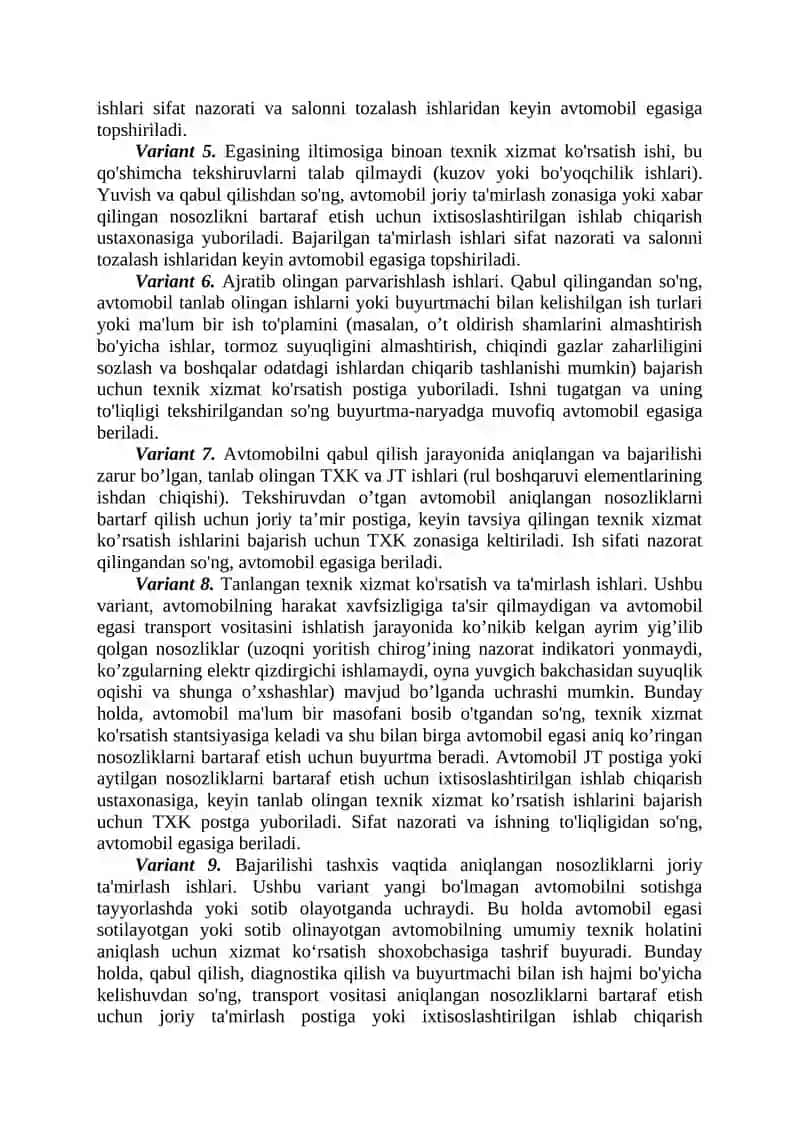 38-Mavzu (nazariy) Avtoservis korxonalarida ishlab chiqarishni tashkil etish 3