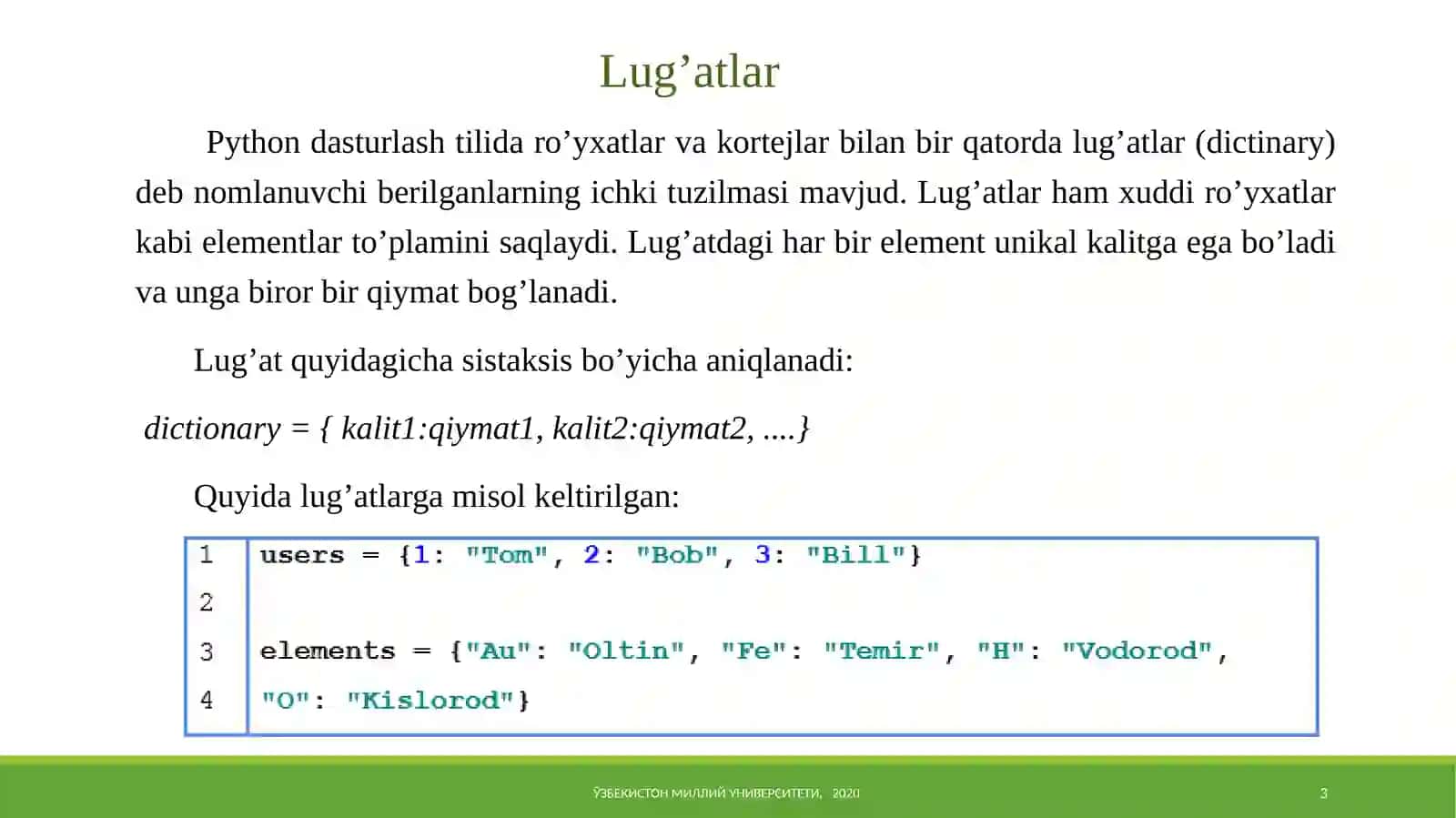 Pythondasturlashtili 3