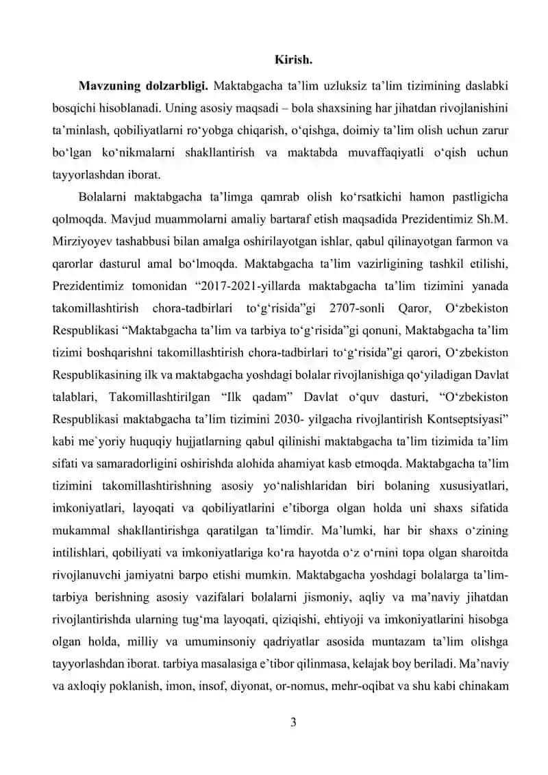 Bolalarni kattalar namunasida tarbiyalash 3