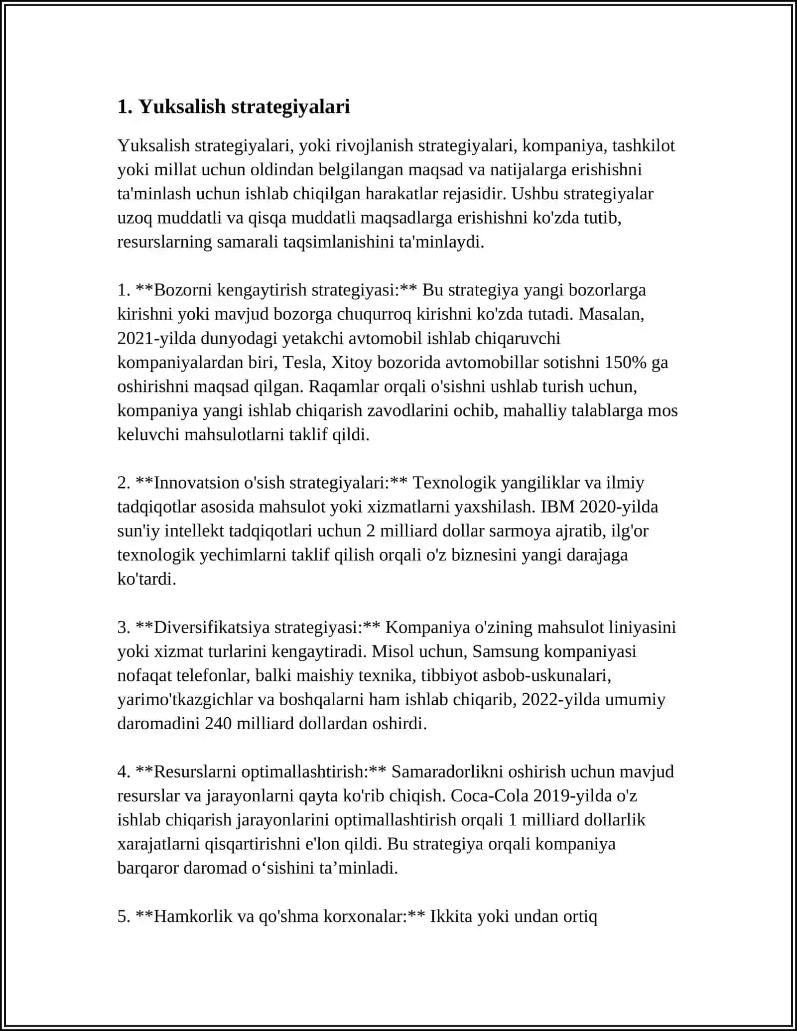 YUKSALISH, RIVOJLANISH VA IQTISODIY SIYOSAT 3