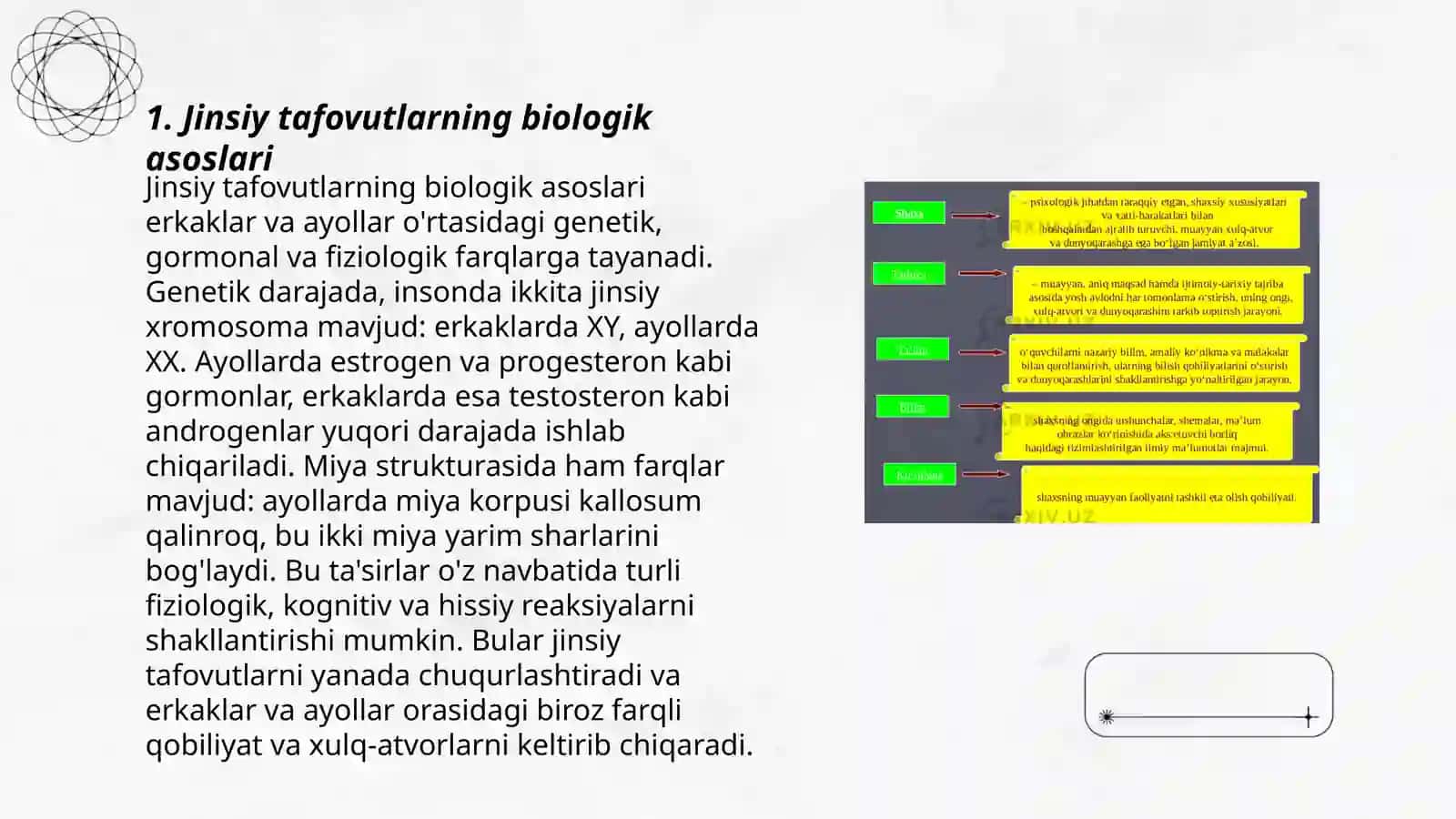 Kallaning jinsiy va shaxsiy tafovutlari 3
