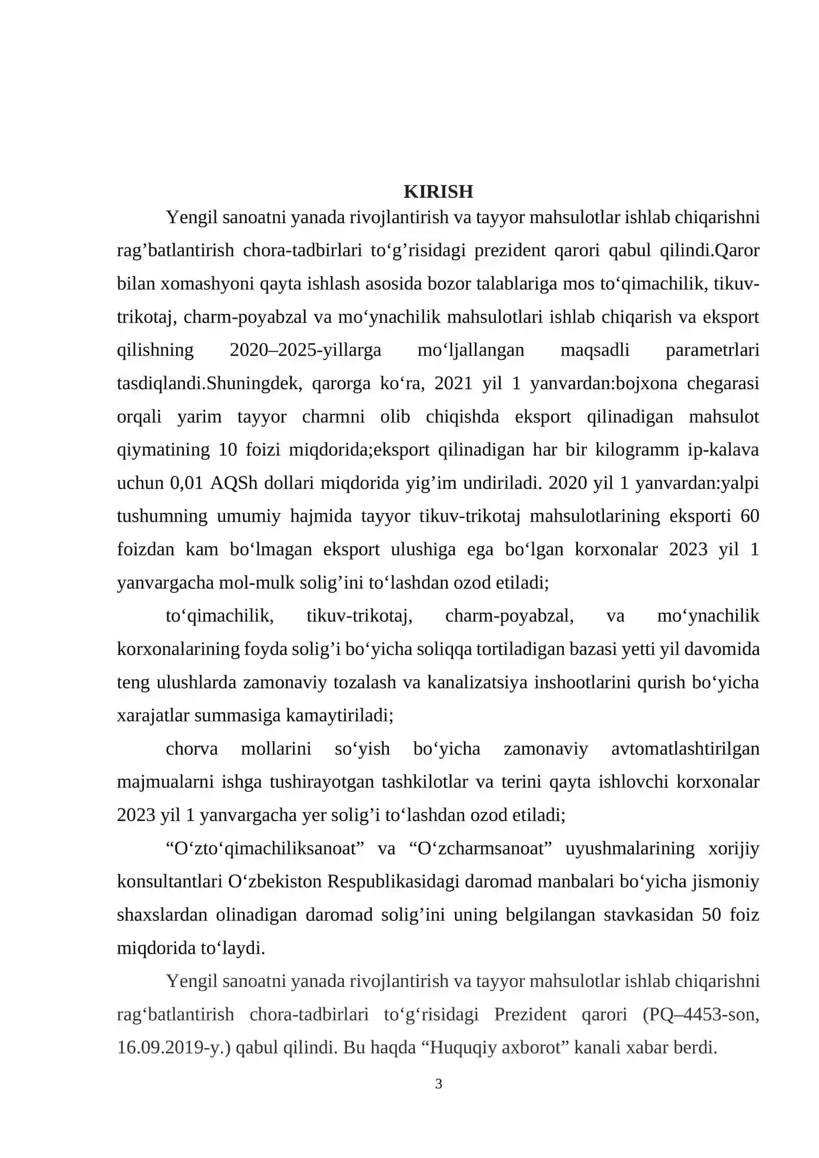 Texnologik jarayonlarni loyihalash 3