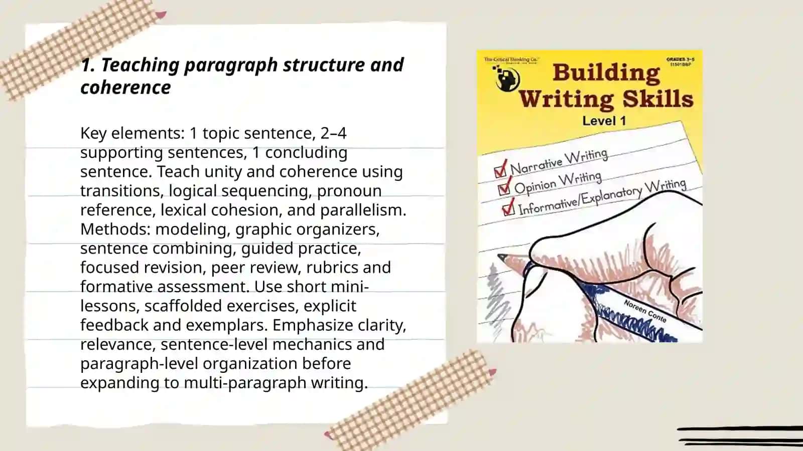 Writing Skills Teaching Plan 3