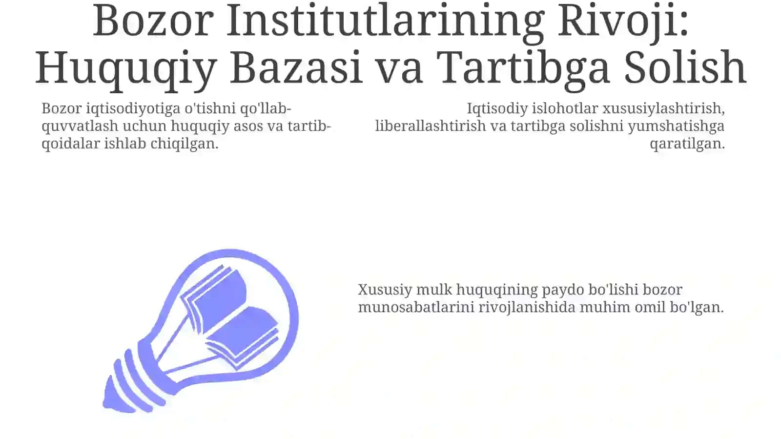 O'zbekistonda Xususiy Mulkiyning Ko'tarilishi 3
