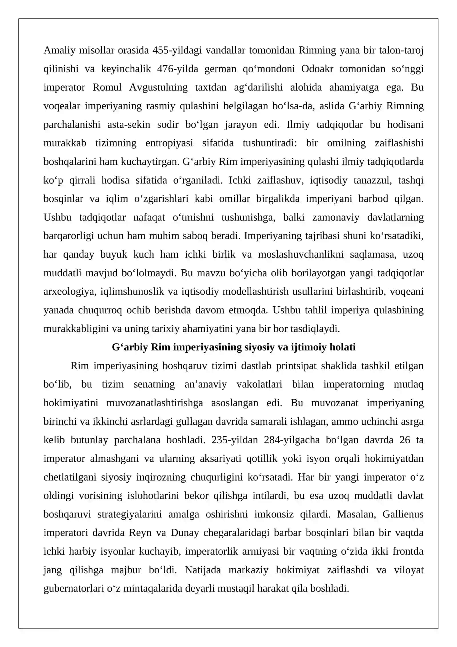 G‘arbiy Rim imperiyaning qullashi tarixiga oid ilmiy tadqiqotlar 3