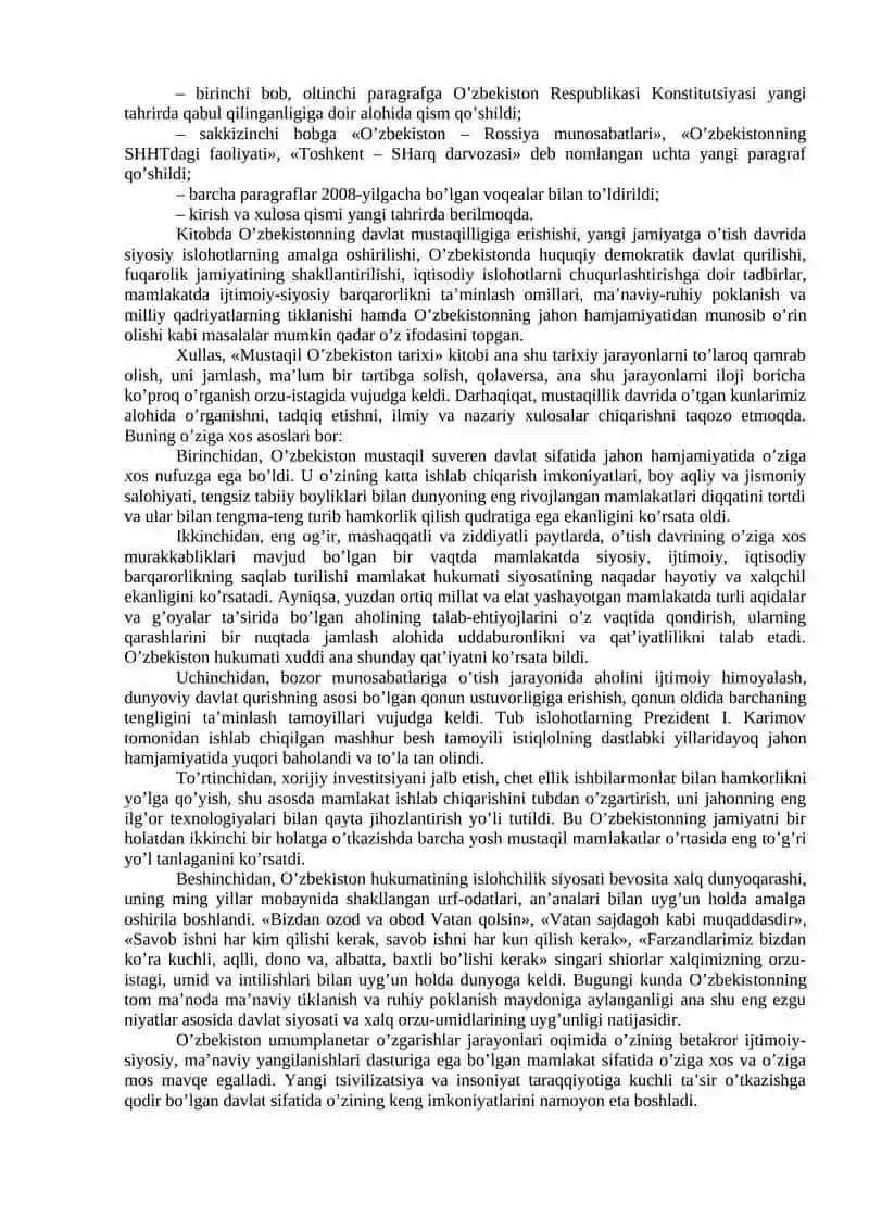 O’zbekistonning yangi tarixi 3